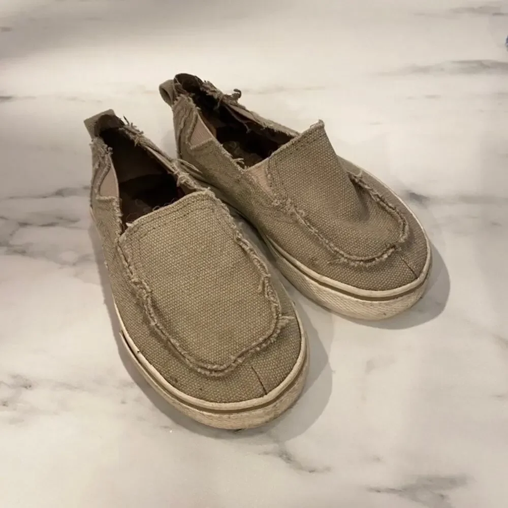 Koala Kids Tan Slip On Shoes Loafers Size 6
